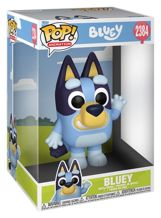 Bluey Superstor Jumbo POP! Figur Bluey 25 cm