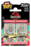 Jurassic Park Bitty POP! Figur 2-Pack Tyrannosaurus Fossil & Dilophosaurus 2 cm