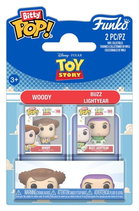 Toy Story Bitty POP! Figurer 2-Pack Woody & Buzz Lightyear 2 cm