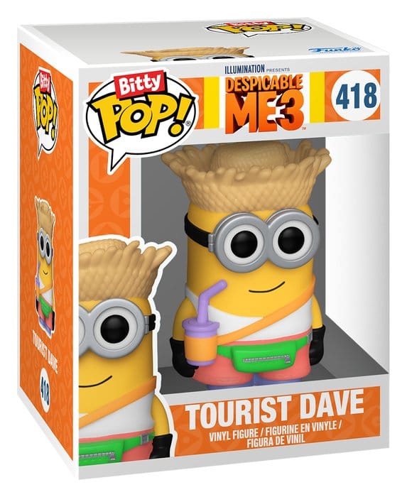 Minions Bitty POP! Figurer 2-Pack Pyjamas-Bob & Turist-Dave 2 cm