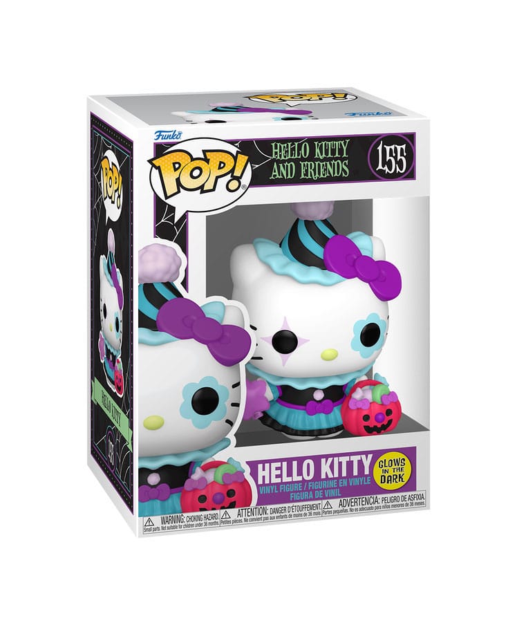 Sanrio POP! Animationsfigurer: Hello Kitty - HK Spooky med Chase, 9 cm Sortiment (6)