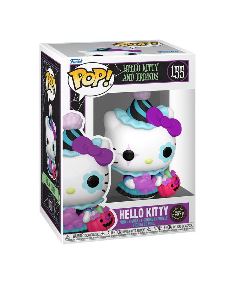 Sanrio POP! Animationsfigurer: Hello Kitty - HK Spooky med Chase, 9 cm Sortiment (6)