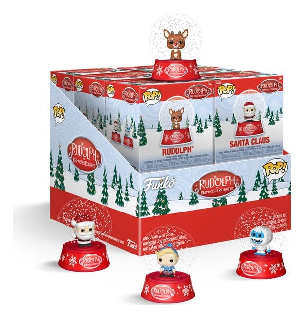 Rudolph the Red-Nosed Reindeer Mystery Minis Snow Globes 12-pack 5 cm Blind Box Display