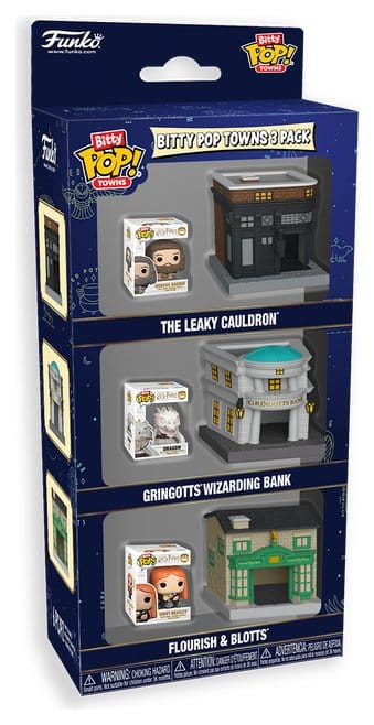 Harry Potter Bitty POP! Towns Vinyl Figure 3-Pack Diagon Alley
