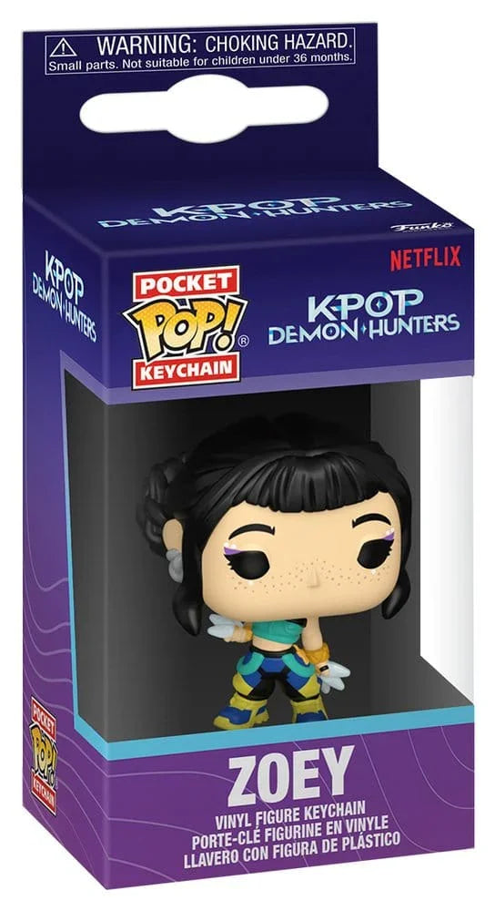 KPop Demon Hunters POP! Vinyl Nyckelrings 4 cm Zoey Display (12)