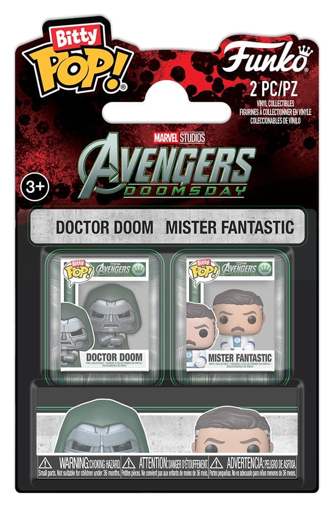 Marvel Bitty POP! Mini Figures 2-Pack Doctor Doom & Mister Fantastic 2 cm