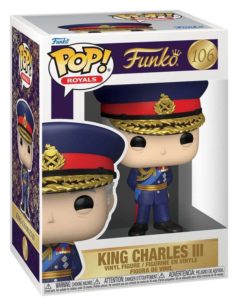 Royal Family Pop! Icons Vinyl Figure King Charles III with Chase 9 cm Assortment (6)