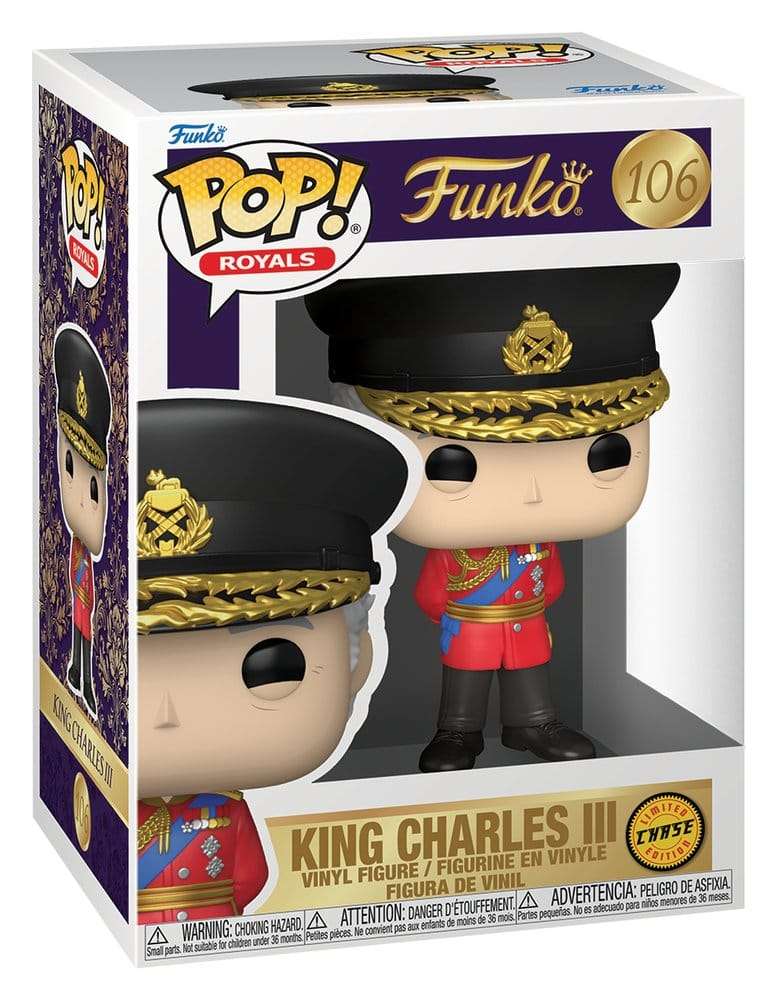 Royal Family Pop! Icons Vinyl Figure King Charles III with Chase 9 cm Assortment (6)