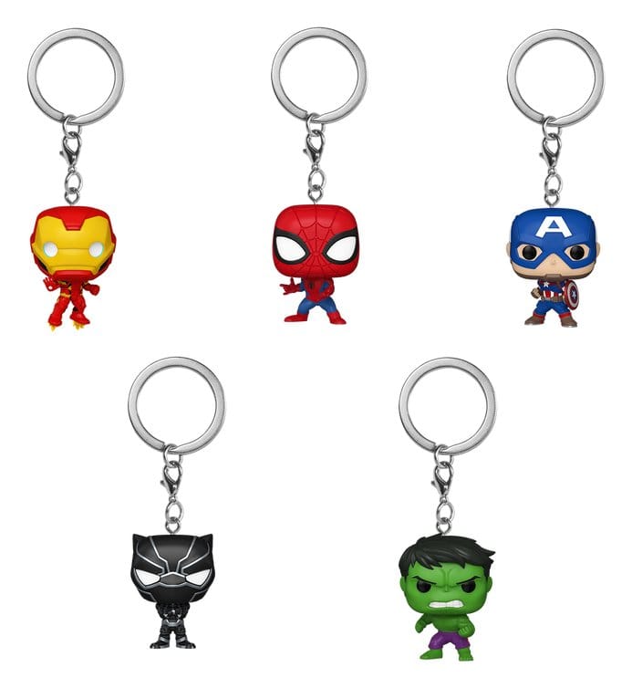 Marvel Comics POP! Vinyl Keychains 4 cm Display (12)