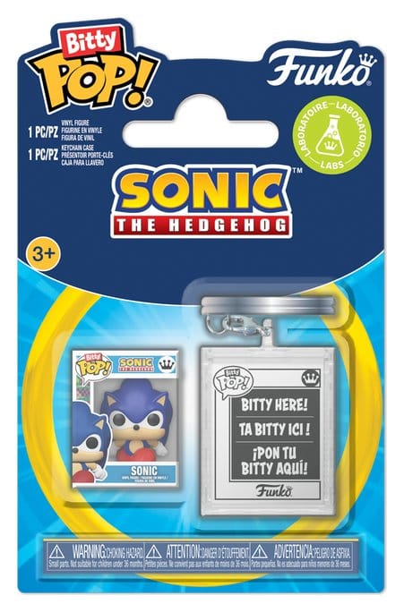 Sonic the Hedgehog Bitty POP! & Accessory Vinyl Figure 2-Pack Sonic w/KCHN 2 cm