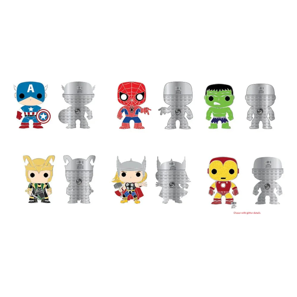 Marvel Loungefly POP! Emalj Pins Grupp 3 cm Assortiment (12) Funko