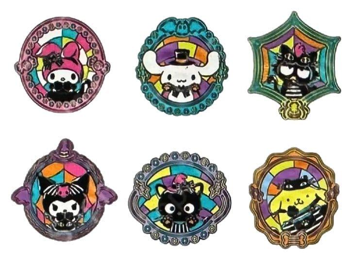 Sanrio by Loungefly Emalj Pins Blind Box Hello Kitty och Vänner Halloween Fönsterglas Utställning (12) Loungefly