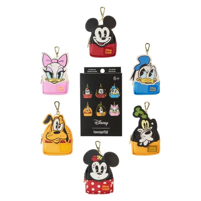 Mickey and Friends by Loungefly Nyckelrings Mini Ryggsäck Blind Box Assortment (15) Loungefly