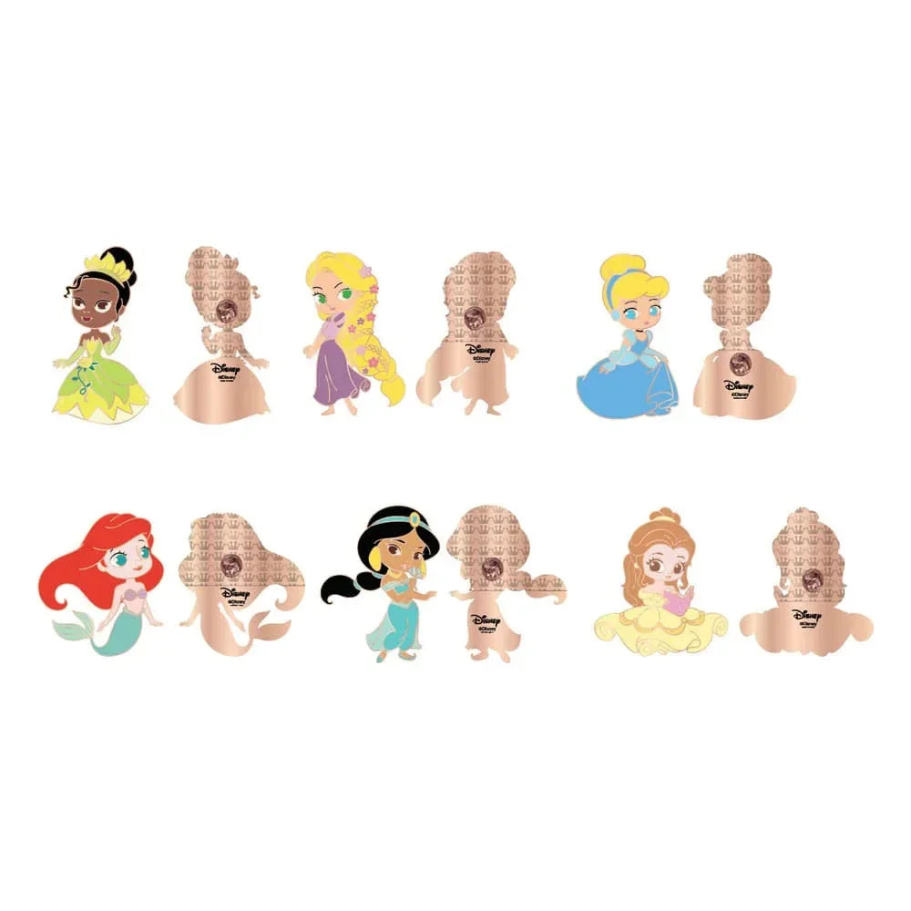 Disney Loungefly POP! Emalj Pins Princess Chibi 4 cm Assortiment (12) Funko