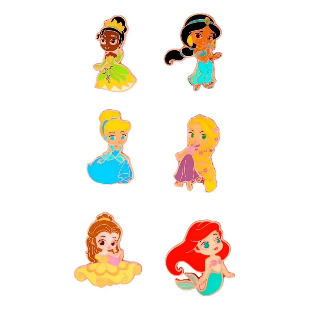 Disney Loungefly POP! Emalj Pins Princess Chibi 4 cm Assortiment (12) Funko