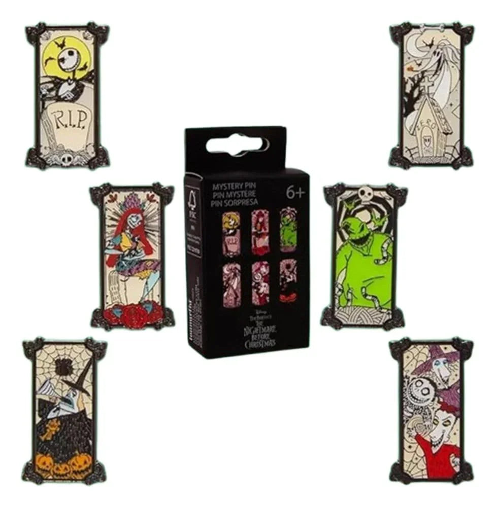 Mareritt innan jul av Loungefly Emaljpins Blind Box Porträttstil Display (12) Loungefly