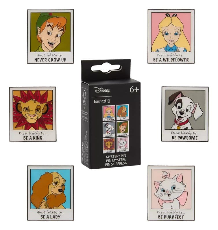 Disney by Loungefly Enamel Pins Blind Box Classics Yearbook Display (12)