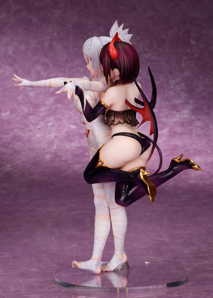 Ayakashi Triangle PVC Figur Matsuri Kazamaki & Suzu Kanade & Shirogane 25 cm Flare