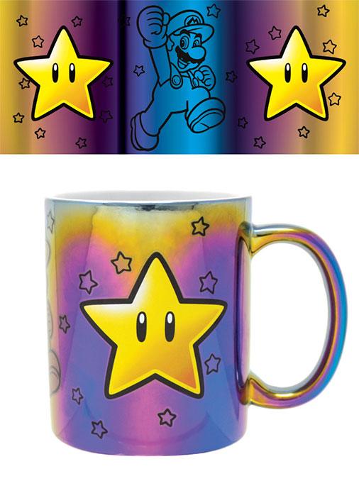 Super Mario Metallic Mug Star Power Pyramid International
