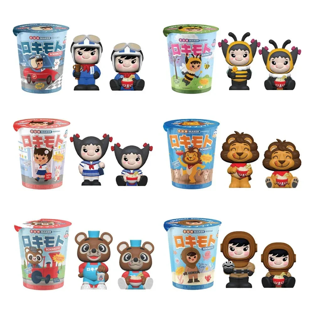 Rokimoto Cup of Fun Blind Box Figures Wave 2 - Display med 12 Stycken Funmaker Inc.