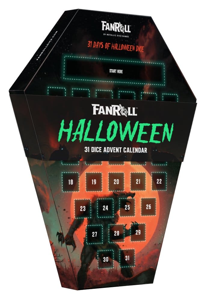Halloween Adventskalender 31 Dagar Tärning Goblin Varulv 2026