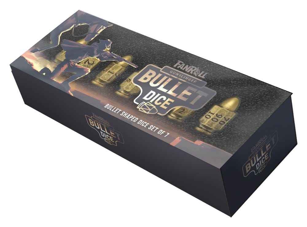 FanRoll Resin Kula Poly Tärningsset Gunslinger (7)