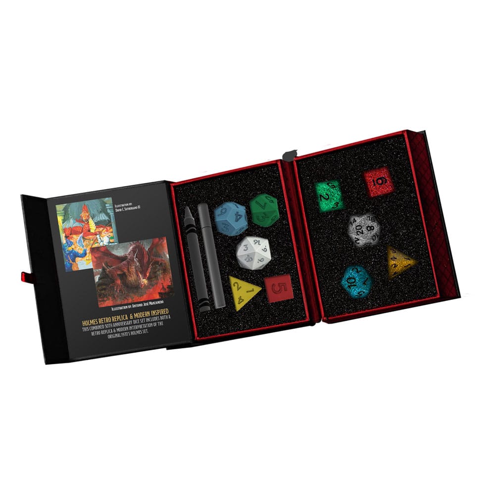 Dungeons & Dragons Dice Set 50th Anniversary: Then & Now FanRoll