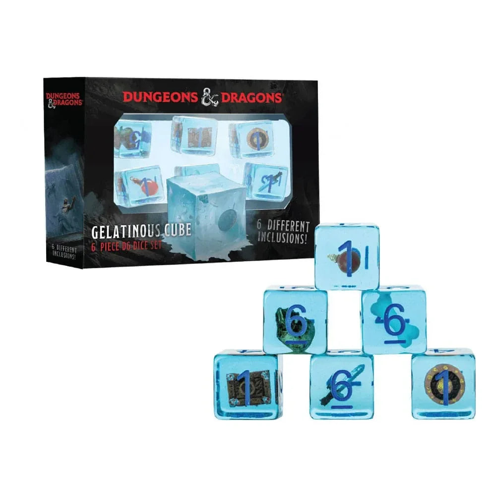 Dungeons & Dragons Dice Set Gelatinous Cube (6) - Officiell D&D Tärningsuppsättning FanRoll
