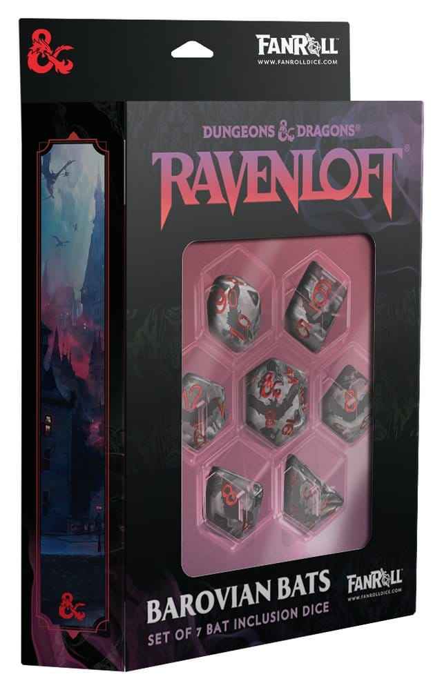 Dungeons & Dragons Ravenloft Tärningsset med Inkluderade Fladdermöss (7)