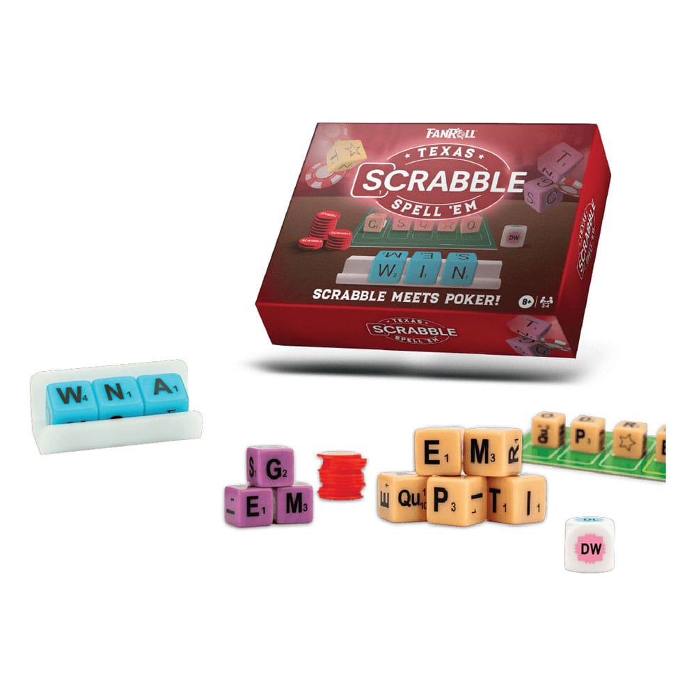 FanRoll Hasbro Game Scrabble Texas Spell Em FanRoll
