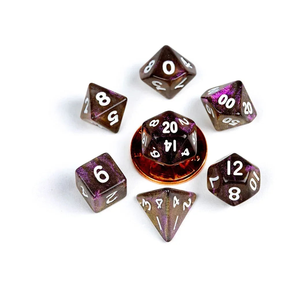 FanRoll Mini Dice Set Stardust Supervolcano (7) FanRoll