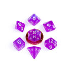 FanRoll Mini Dice Set Stardust Purple (7) FanRoll