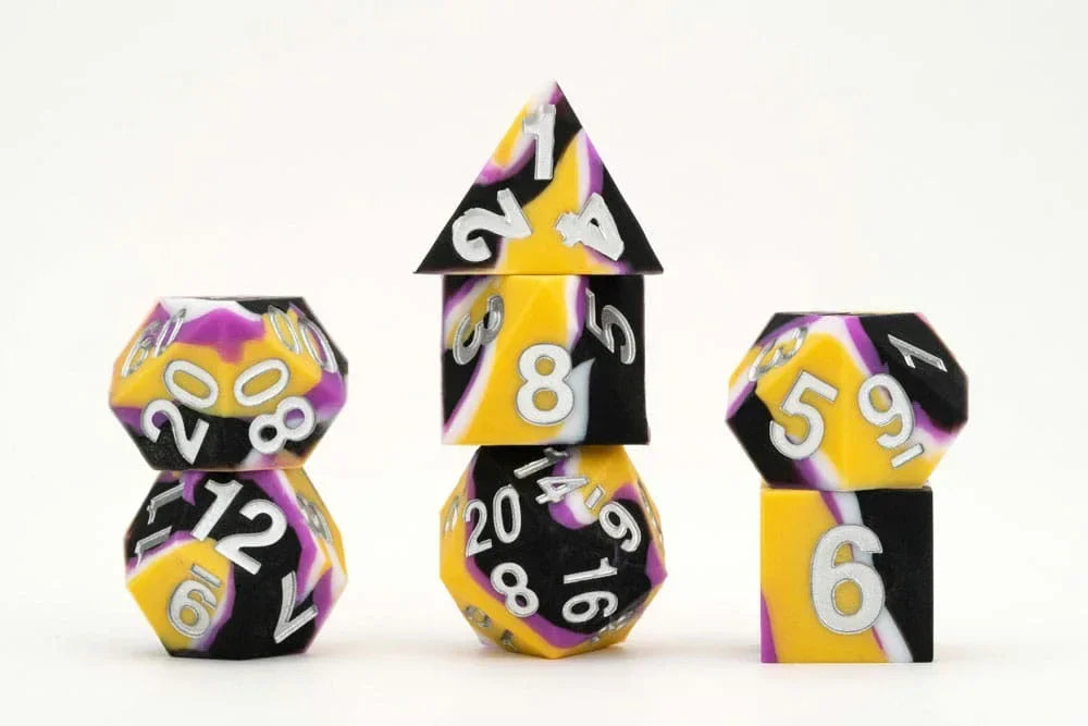 MDG Dice Set Pride Nonbinary Flag - Stöd LGBTQIA+ FanRoll