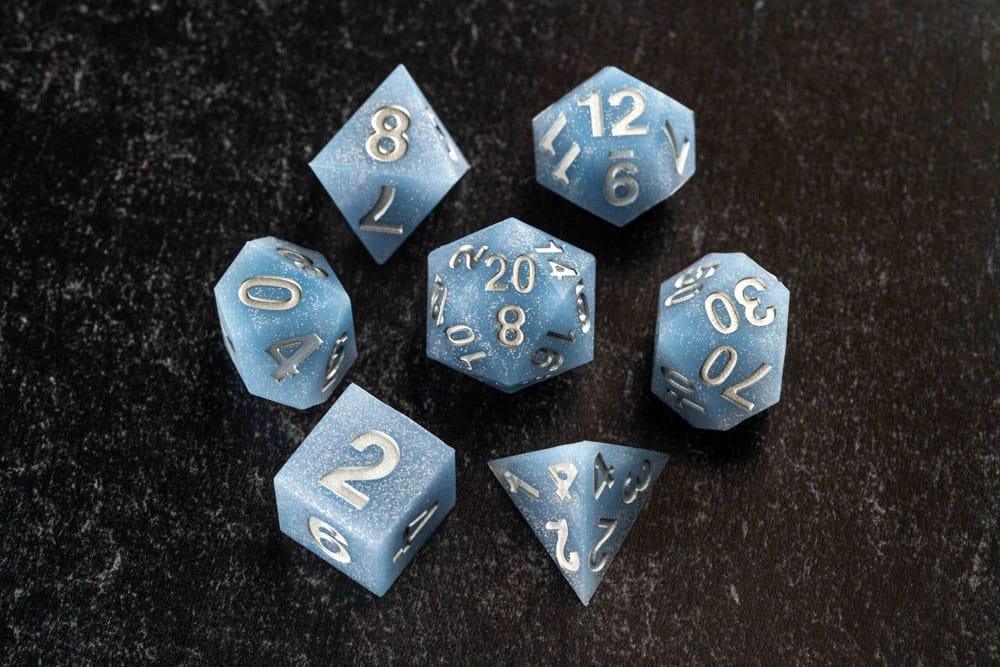 FanRoll Sharp Edge Silikondice-set Volcanic Soot (7) FanRoll