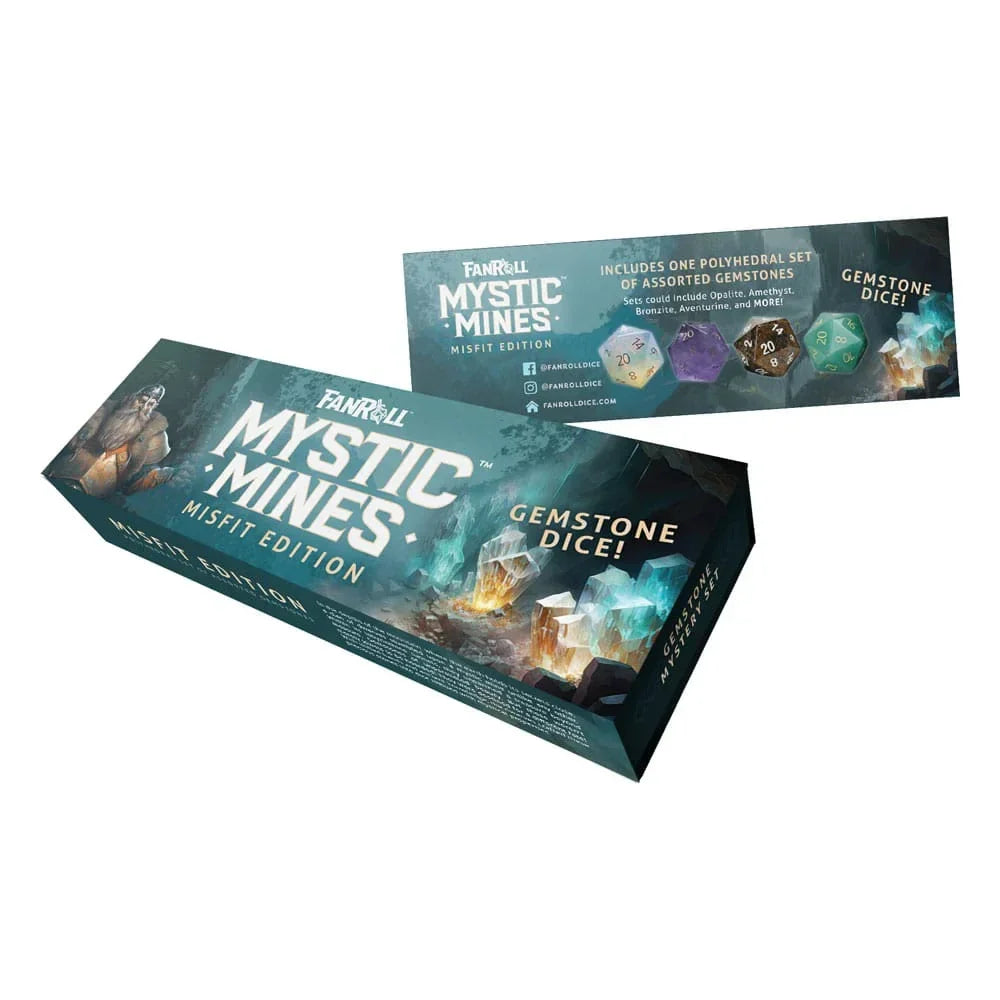 Misfit Mystic Mines Dice Set – Mystery Gemstone FanRoll