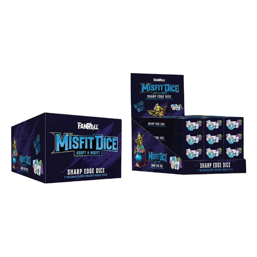 Misfit Adopt a Misfit Dice Set Blind Box - Sharp Edge Dice Assortment (12) FanRoll