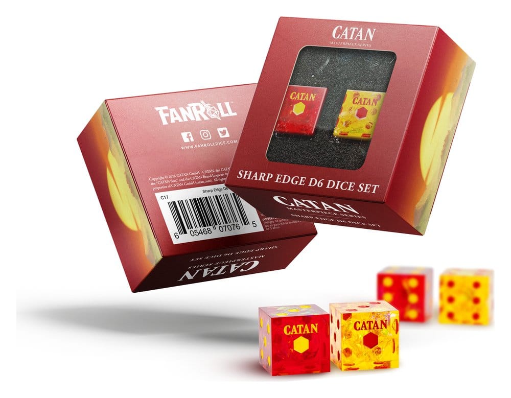 CATAN Tärningsset D6 med Vassa Kanter i Hartss