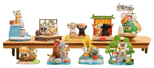 Alexander Den Feta Tigern Blind Box Minifigurer Liten Tiger och hans följeslagare Display (8)