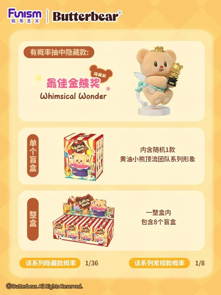 Butterbear Mini Figures - Adorable Influencer 7 cm Display (8) Funism