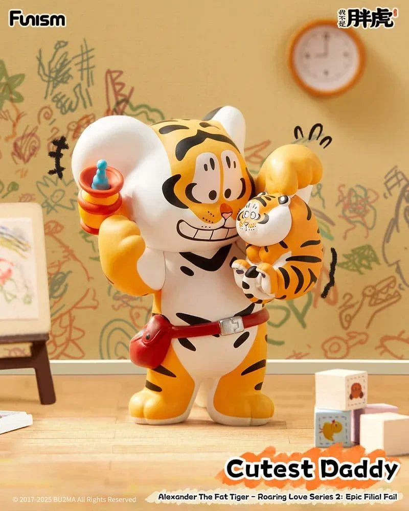 Alexander The Fat Tiger Mini Figures Roaring Love Series 2 - Samling av 8 Figurer Funism