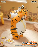 Alexander The Fat Tiger Mini Figures Roaring Love Series 2 - Samling av 8 Figurer Funism