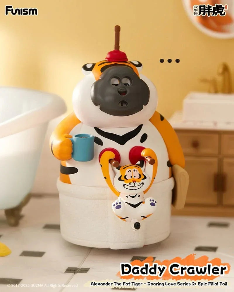 Alexander The Fat Tiger Mini Figures Roaring Love Series 2 - Samling av 8 Figurer Funism