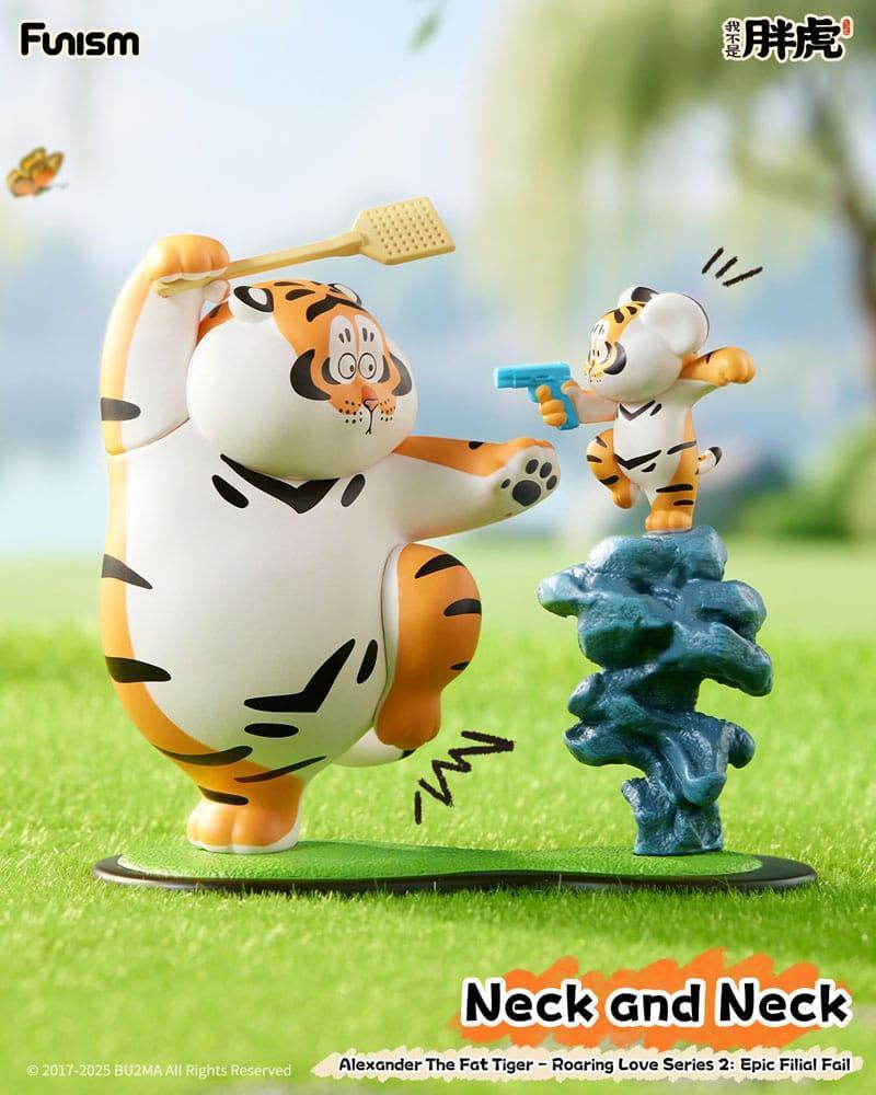 Alexander The Fat Tiger Mini Figures Roaring Love Series 2 - Samling av 8 Figurer Funism