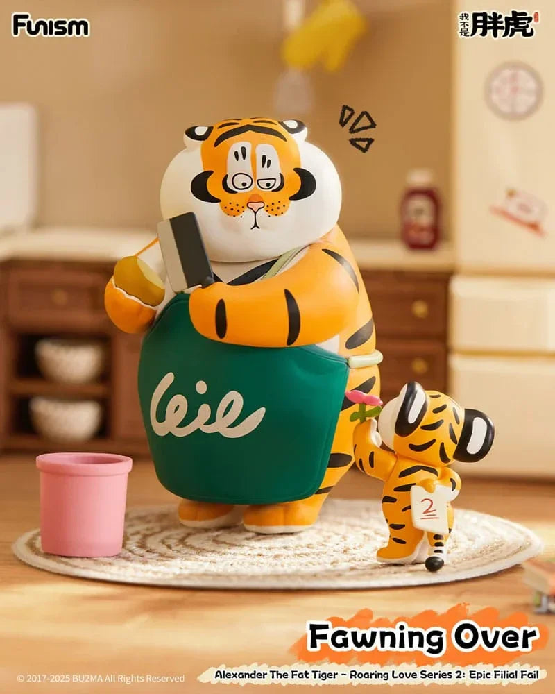 Alexander The Fat Tiger Mini Figures Roaring Love Series 2 - Samling av 8 Figurer Funism