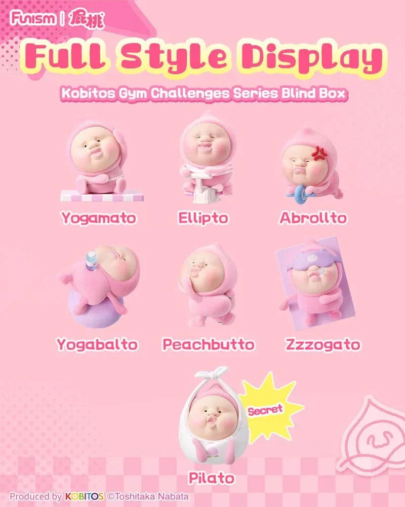 Kobitos Blind Box Mini Figures Gym Challenges Series 8 cm Display (6) Funism