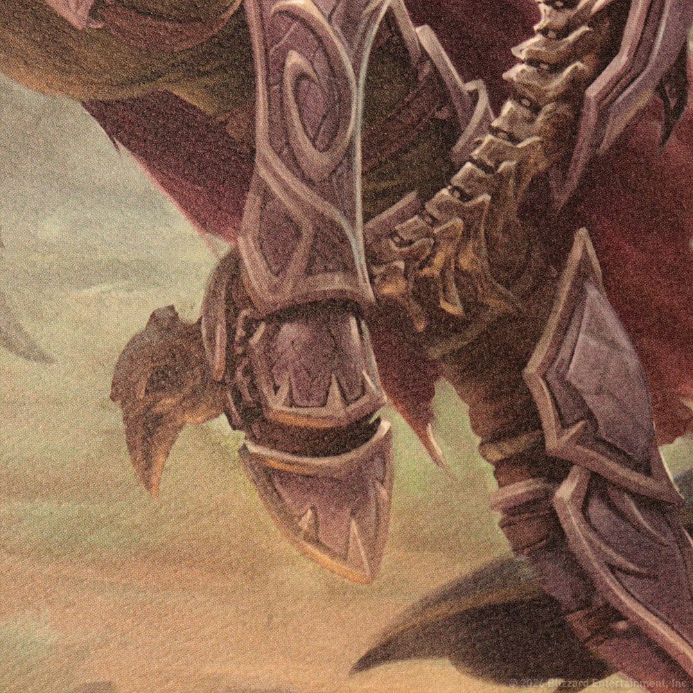 World of Warcraft konsttryck Sylvanas vs Anduin Wrynn limiterad upplaga 42 x 30 cm