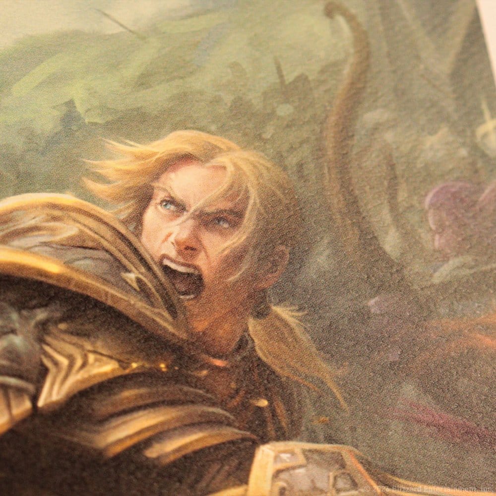 World of Warcraft konsttryck Sylvanas vs Anduin Wrynn limiterad upplaga 42 x 30 cm