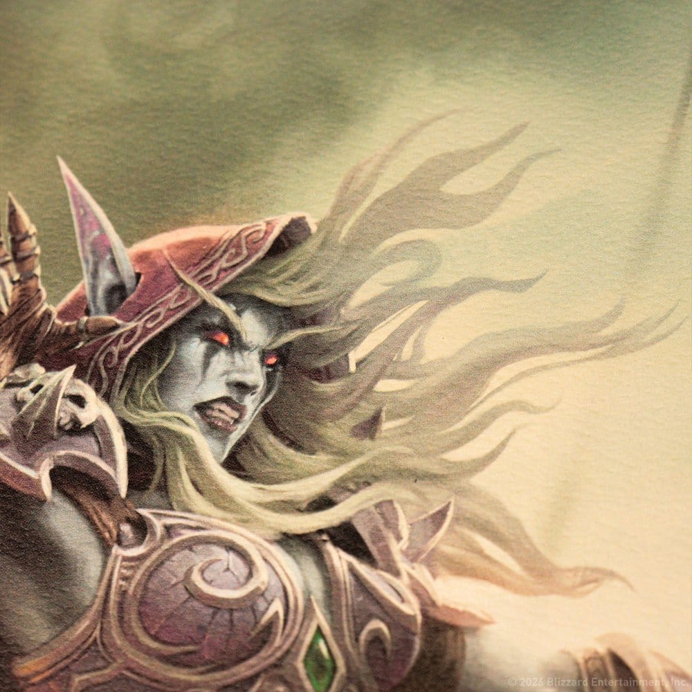 World of Warcraft konsttryck Sylvanas vs Anduin Wrynn limiterad upplaga 42 x 30 cm