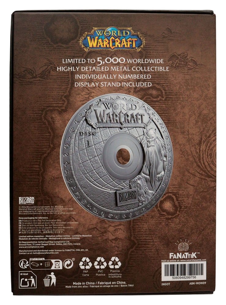 World of Warcraft Replika CD-ROM Limited Edition, 11 cm