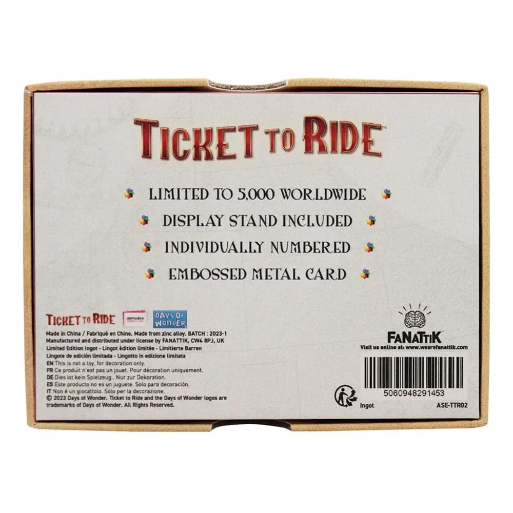 Ticket to Ride Ingot Trans America Express Limited Edition FaNaTtik